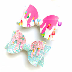 🍭✨ Candy Drip Duo Bow Set