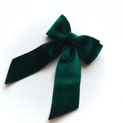Evergreen Velvet Bow
