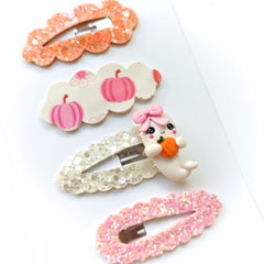 👻🎃 Pumpkin Patch Ghost Clip Set