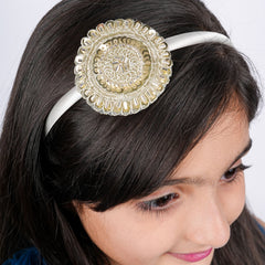 Toran Glow Ethnic Hairband – Gold Edition