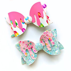 🍭✨ Candy Drip Duo Bow Set