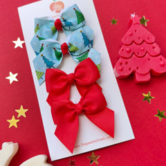 Merry Twirls Bow Set