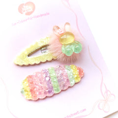 Bunny Snap Clips- (Pair)