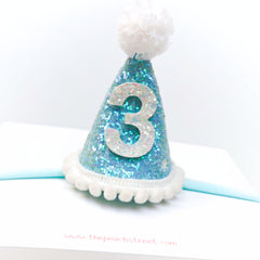 ❄️Snow Princess Birthday Hat Headband