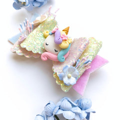 Pastel Dreams Unicorn Bow