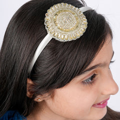 Toran Glow Ethnic Hairband – Gold Edition