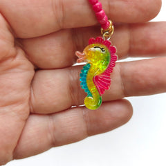 Rainbow Seahorse Necklace