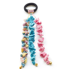 Floral Tassle Hair Tie 🌸