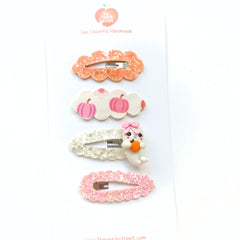 👻🎃 Pumpkin Patch Ghost Clip Set