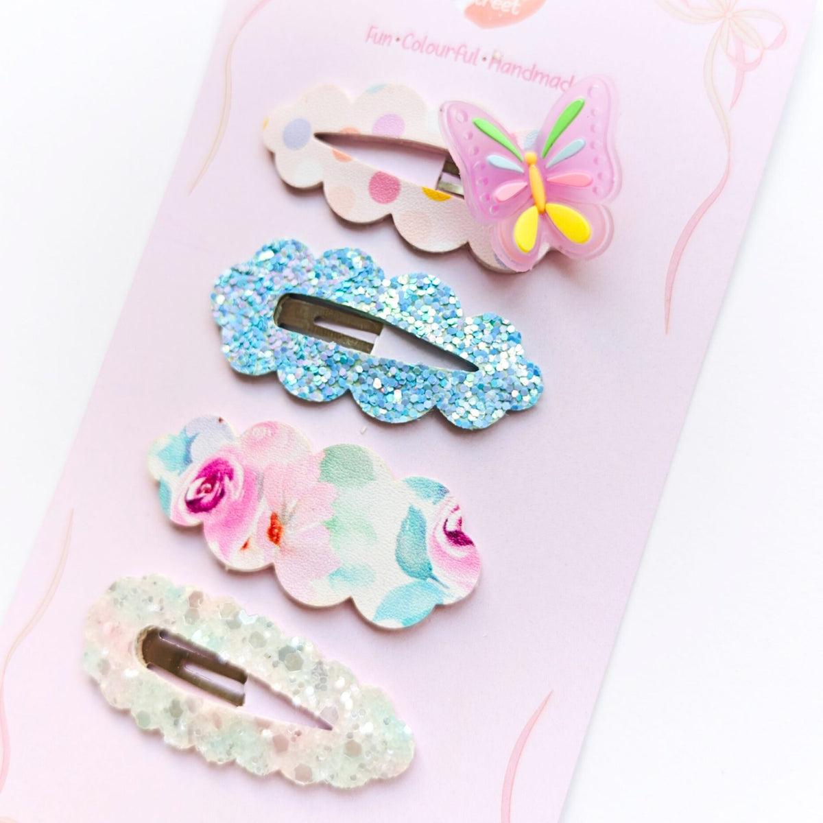 Butterfly Cloud Snap Clip Sets (Purple / Blue)
