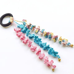 Floral Tassle Hair Tie 🌸