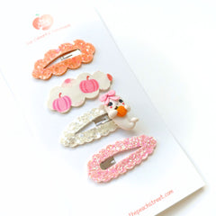 👻🎃 Pumpkin Patch Ghost Clip Set