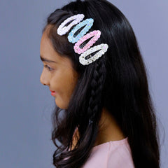 Sparkly Snap Clip Set of 4