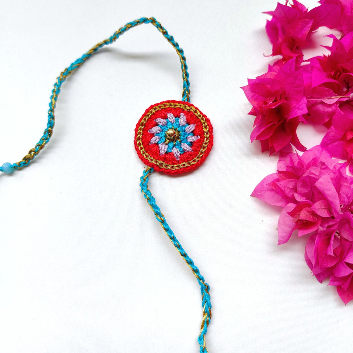 Mandala Rakhi in Red (Adult Size)