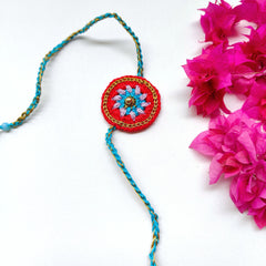 Mandala Rakhi in Red (Adult Size)