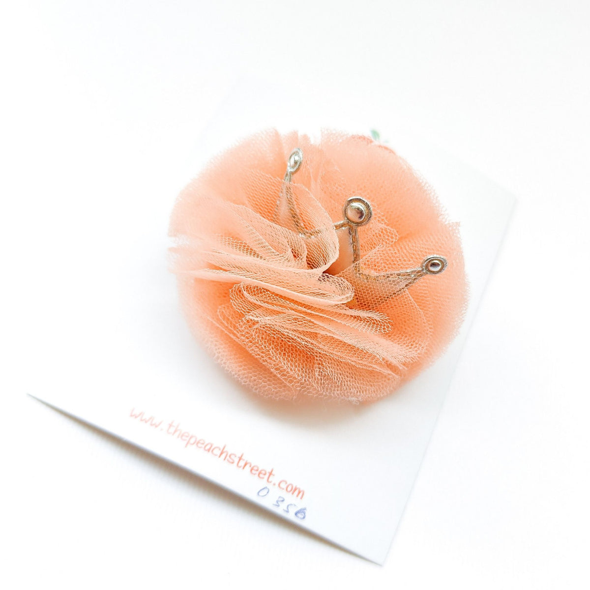 Fluffy Tulle Crown Clips