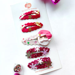 Santa Set in Barbie Pink