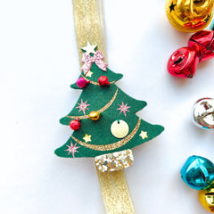 Christams Tree Hair Clip/Headband