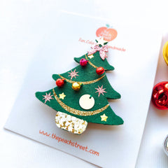 Christams Tree Hair Clip/Headband