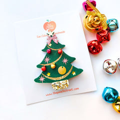 Christams Tree Hair Clip/Headband