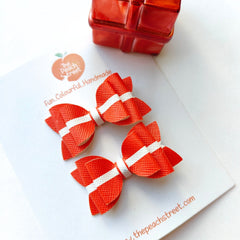 Christmas Gift Box Pigtail Bows