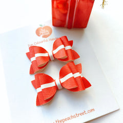 Christmas Gift Box Pigtail Bows