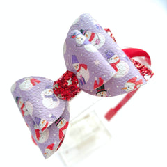 Snowman Bow Hairband