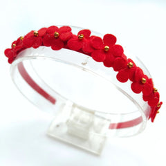 Dainty Red Flowers Hairband