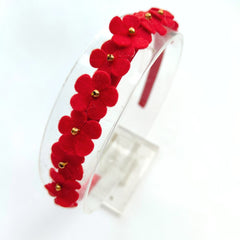 Dainty Red Flowers Hairband
