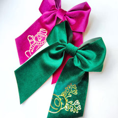Christmas Velvet Cheer Bows