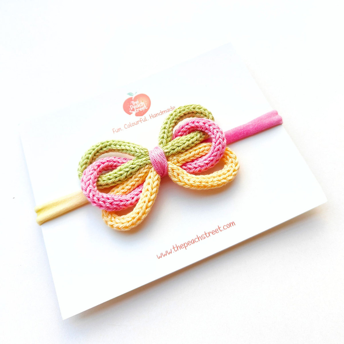 Pretzel Bow Headband- Cassata