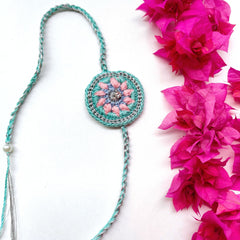 Mandala Rakhi in Sea Green (Adult Size)