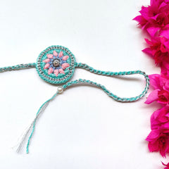 Mandala Rakhi in Sea Green (Adult Size)