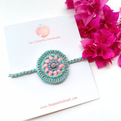 Mandala Rakhi in Sea Green (Adult Size)