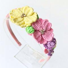 Garden Bloom Crochet Hairband
