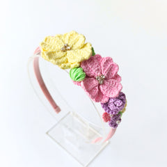 Garden Bloom Crochet Hairband