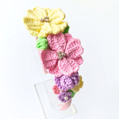 Garden Bloom Crochet Hairband