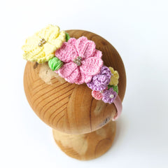 Garden Bloom Crochet Hairband