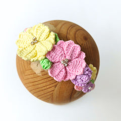 Garden Bloom Crochet Hairband