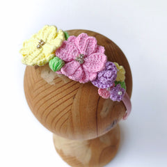 Garden Bloom Crochet Hairband