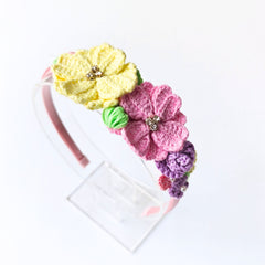 Garden Bloom Crochet Hairband