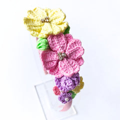 Garden Bloom Crochet Hairband