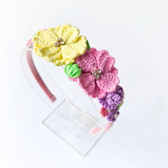 Garden Bloom Crochet Hairband