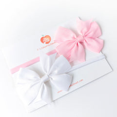 Sugar & Snow Pinwheel Bow Headband Set of 2