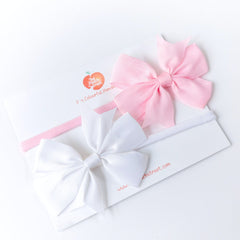 Sugar & Snow Pinwheel Bow Headband Set of 2