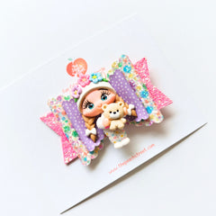 Slumber Party Sparkle Bow