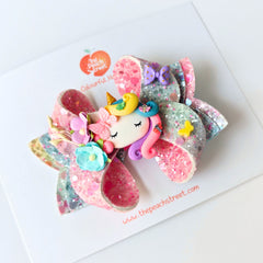 Unicorn Garden Posey Bow