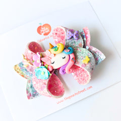 Unicorn Garden Posey Bow