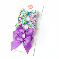 Lilac Breeze & Leafy Dreams Bow Set – Set of 4 Bows