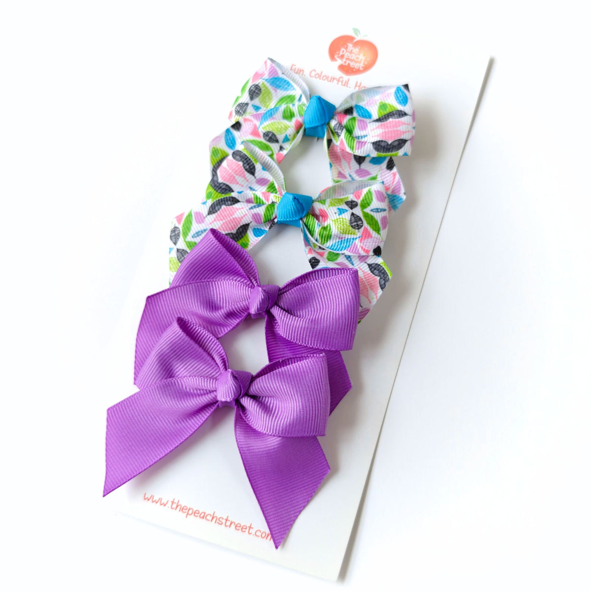 Lilac Breeze & Leafy Dreams Bow Set – Set of 4 Bows